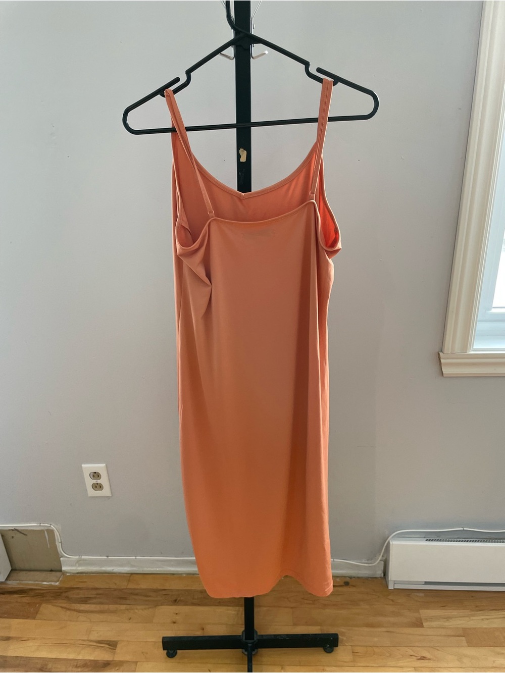 Betsey Johnson Pink and Orange Abstract Mesh Midi Dress - Picture 3 of 9